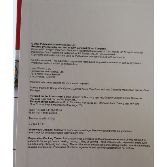 Campbell's 3 in 1: 4 Ingredients or Less Cookbook Casseroles Slow Cooker Recipes - Picture 4 of 16